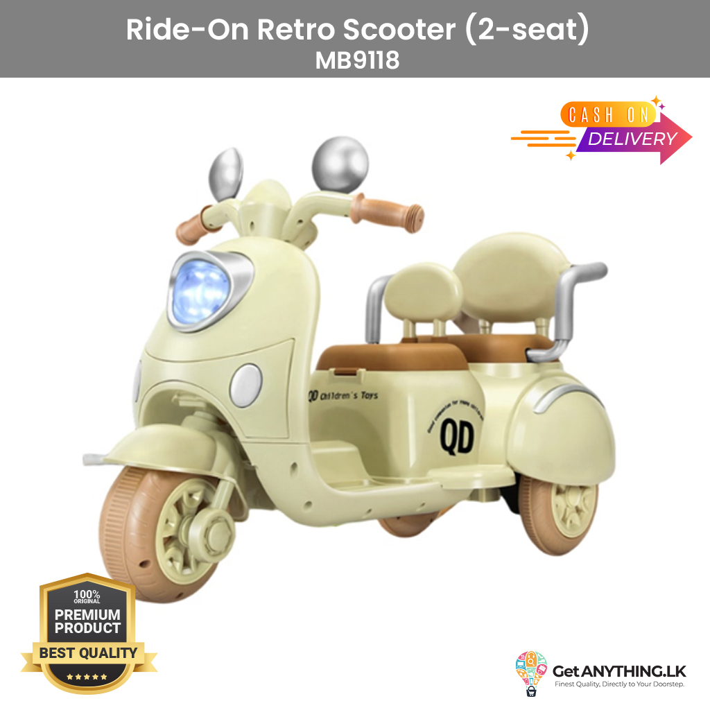 Ride-On Retro Scooter (2-seat) MB9118 