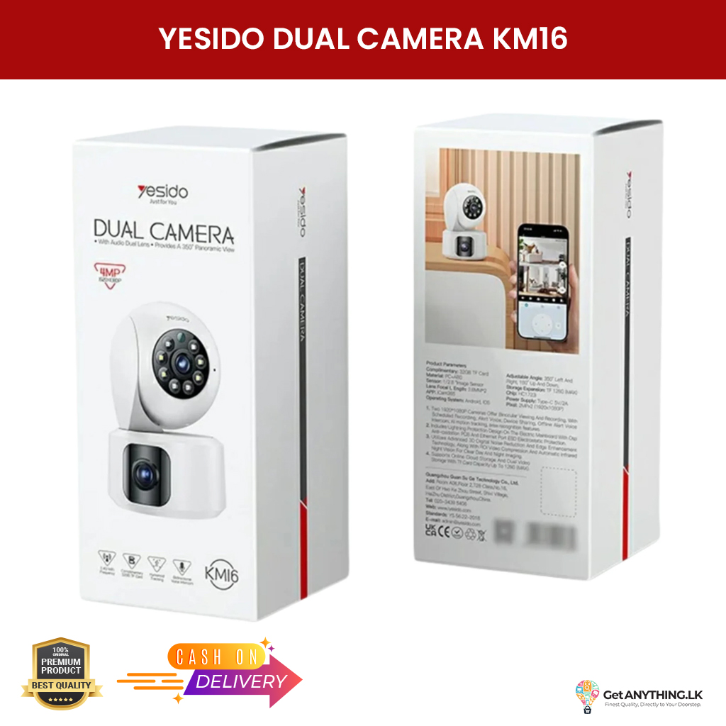 YESIDO DUAL CAMERA KM16