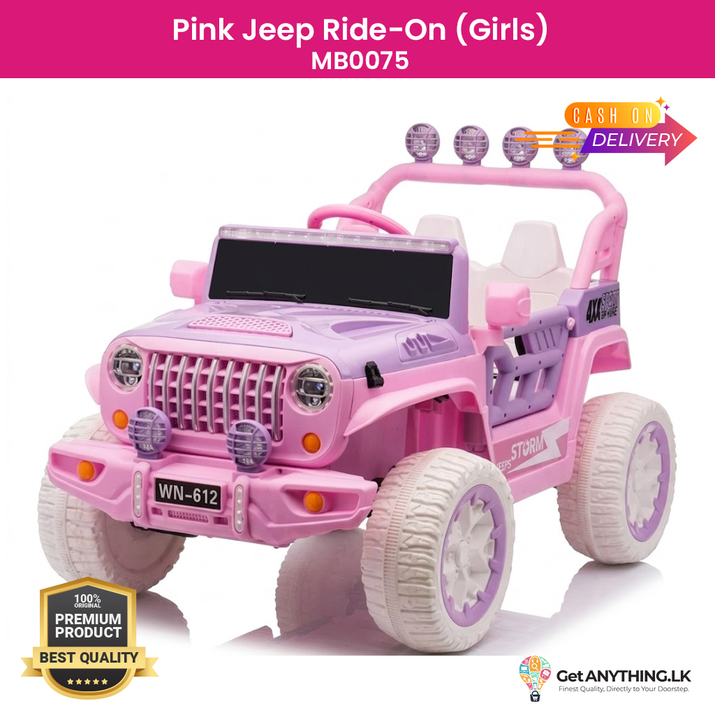 Pink Jeep Ride-On (Girls) MB0075 