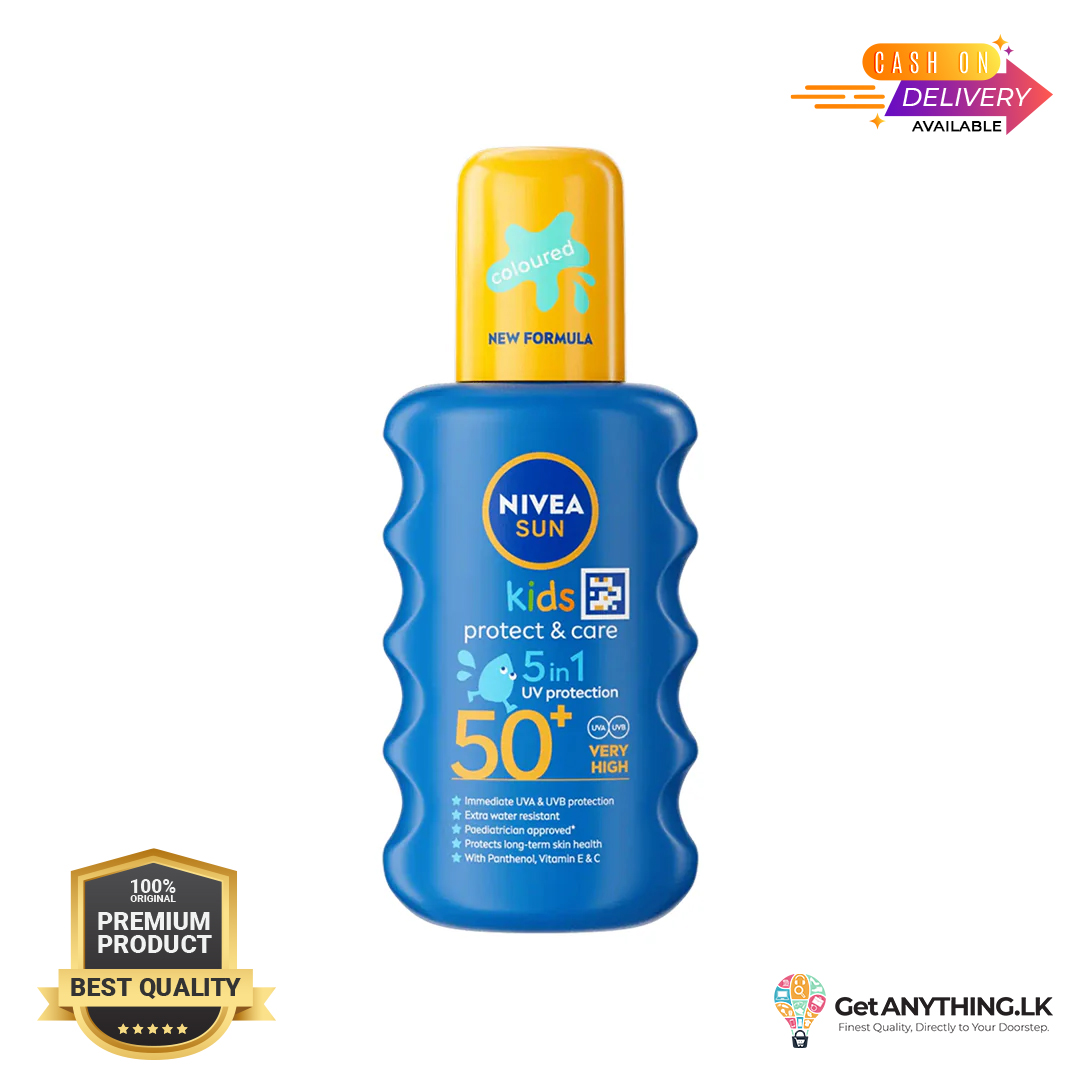 Nivea Kids Protect & Care Coloured Spray Suncream SPF50+ 200ml