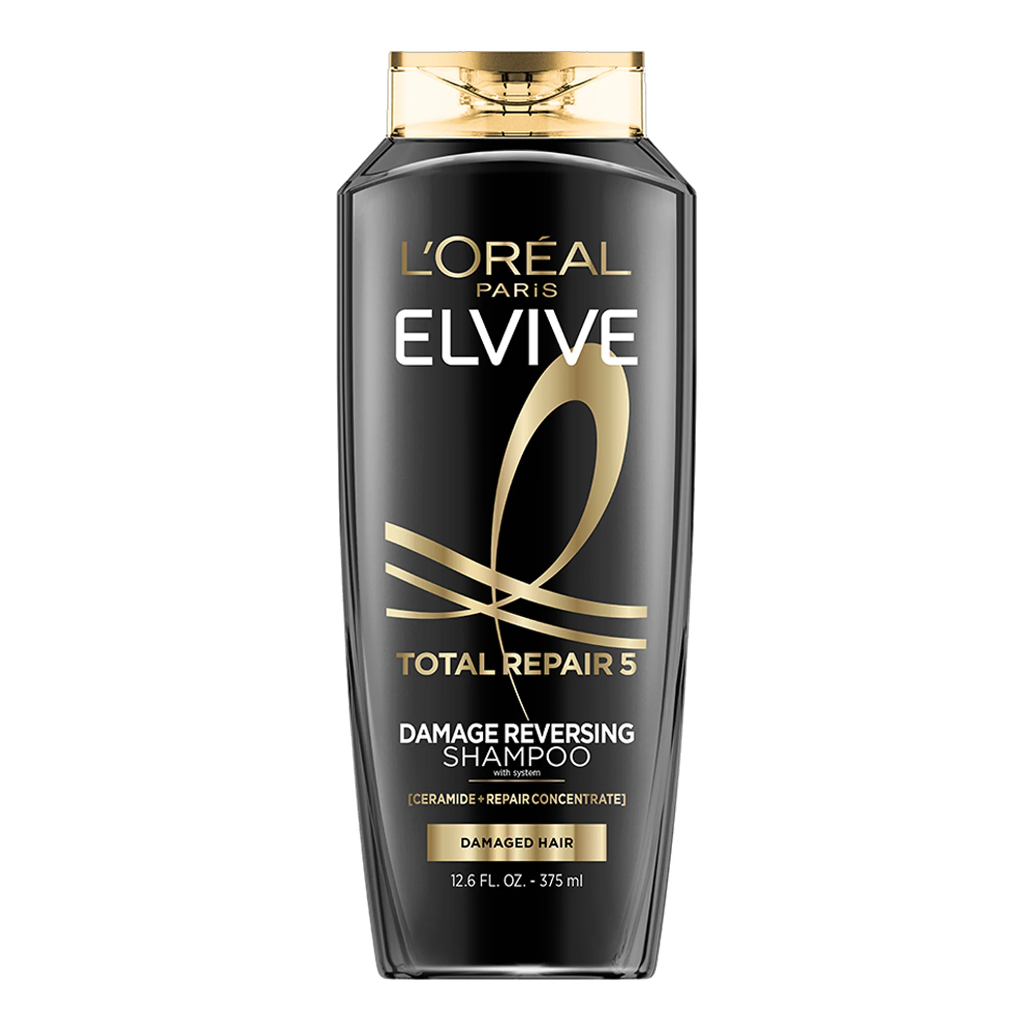 L'Oreal Paris - Elvive Total Repair 5 Damage Reversing Shampoo With Ceramide + Repair Concentrate For Damaged Hair - 375ml