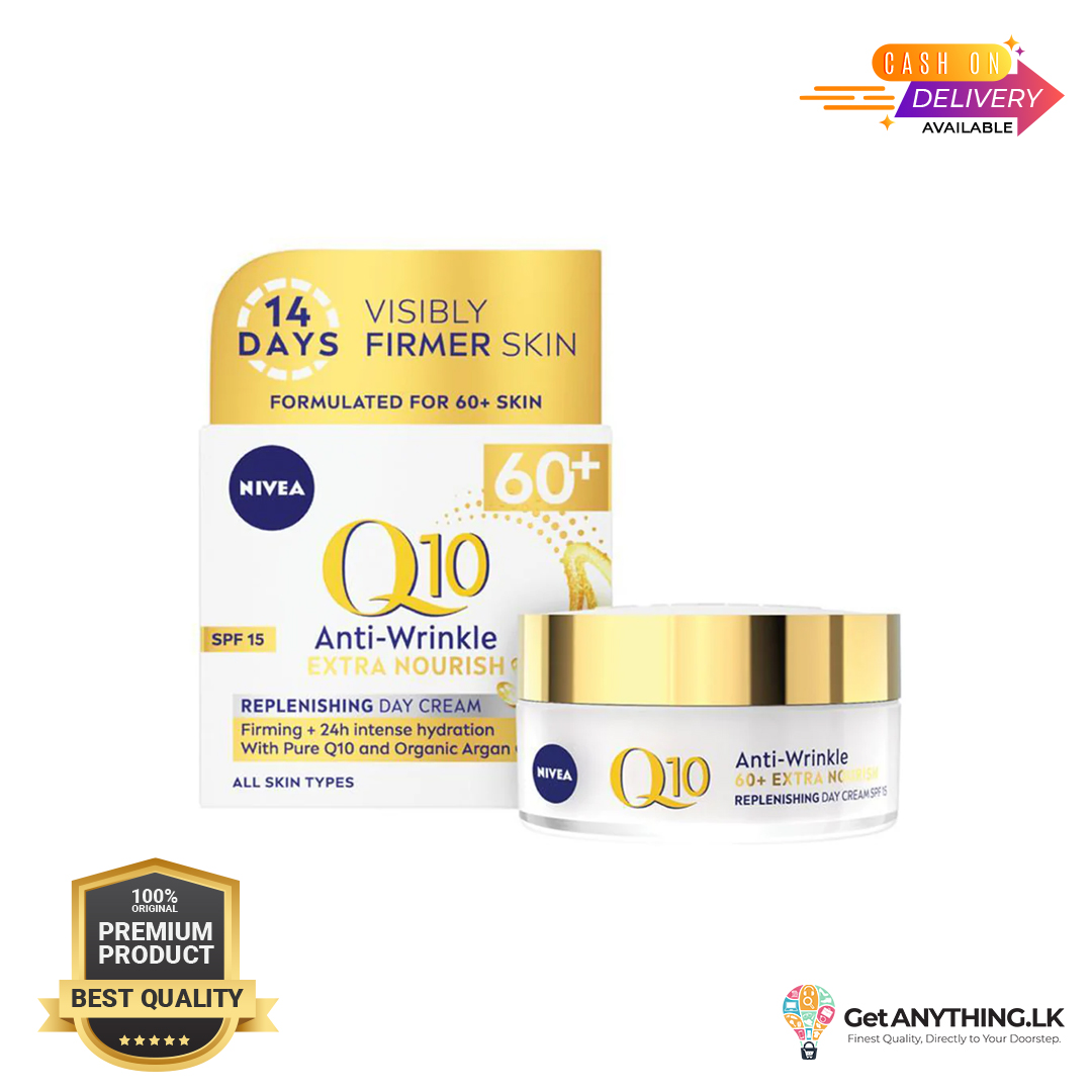 Nivea Q10 Anti-Wrinkle Extra Nourish Replenishing Day Cream SPF 15 50ml