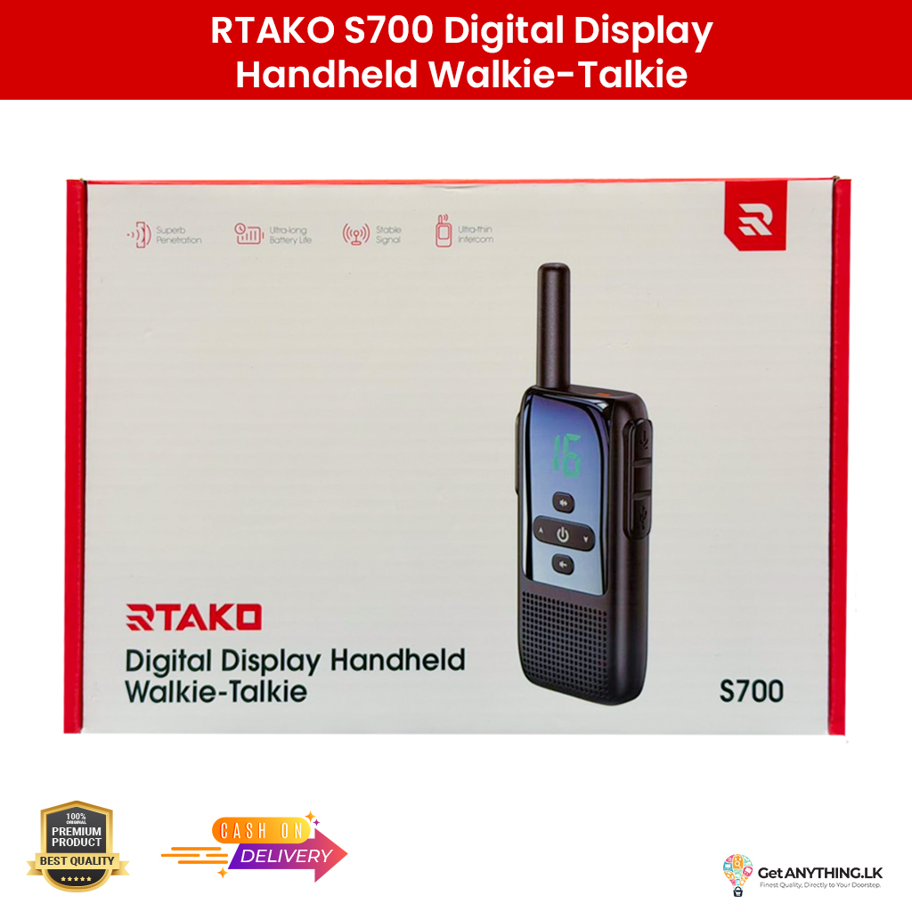 RTAKO S700 Digital Display Handheld Talkie Walkie