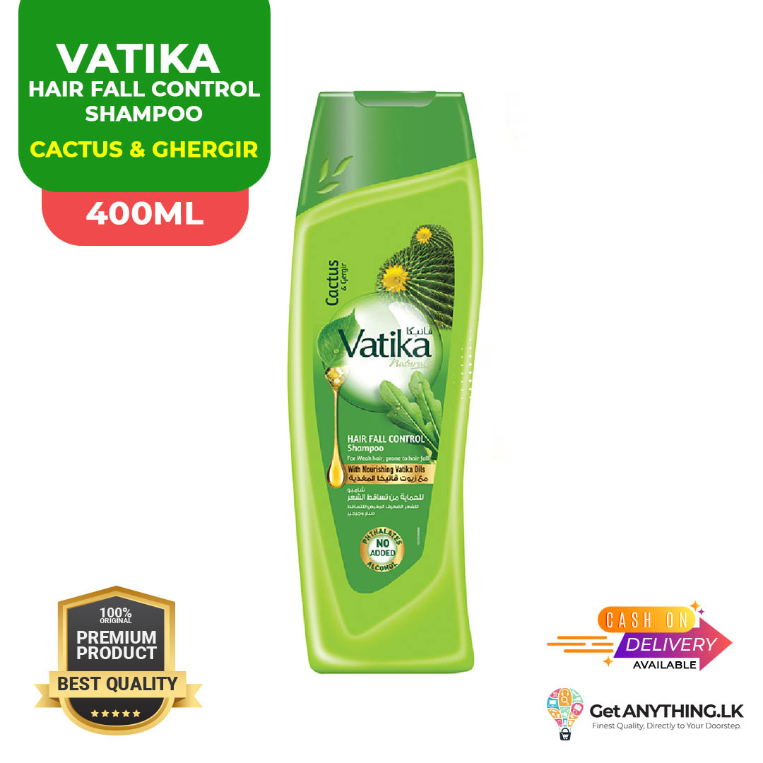 VATIKA Cactus & Gergir 400ml Hair Fall Control Shampoo