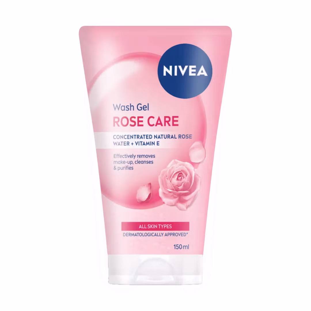 Nivea Rose Care Wash Gel Face Wash 150ml