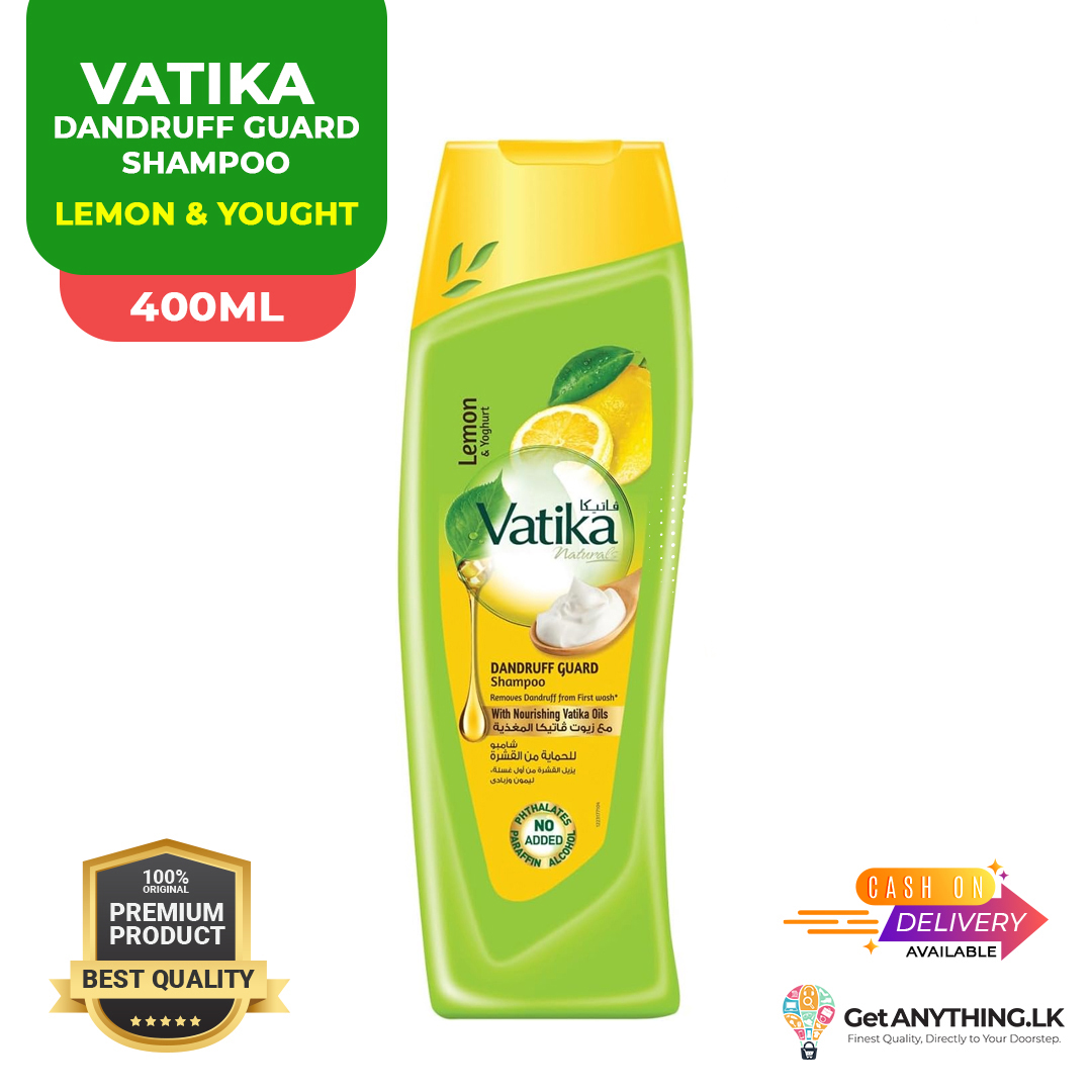 VATIKA Lemon & Yoghurt 400ml Dandruff Guard Shampoo