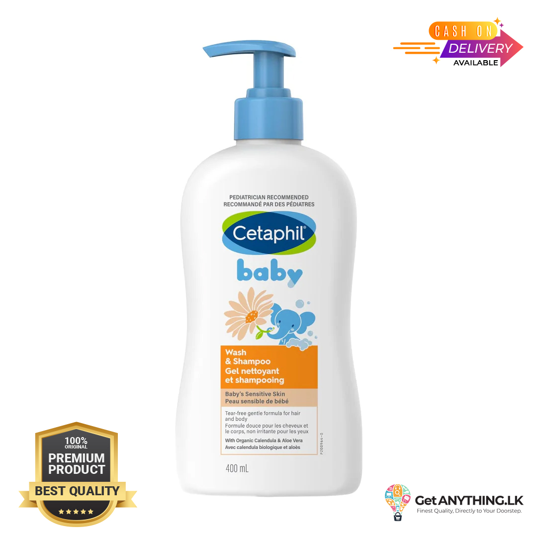 Cetaphil Baby Wash & Shampoo with Organic Calendula (400ml)