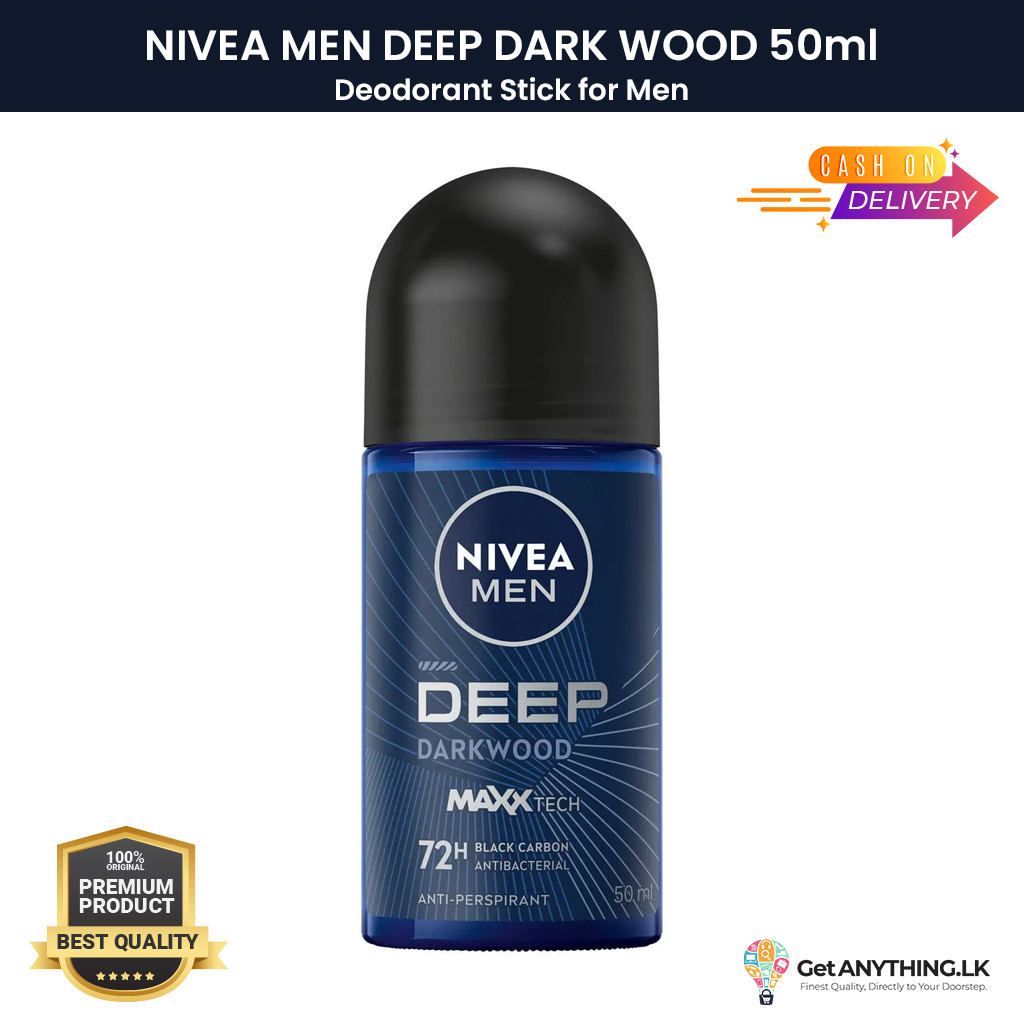 NIVEA MEN Deep Dark Wood Antiperspirant Roll-On (50ml)