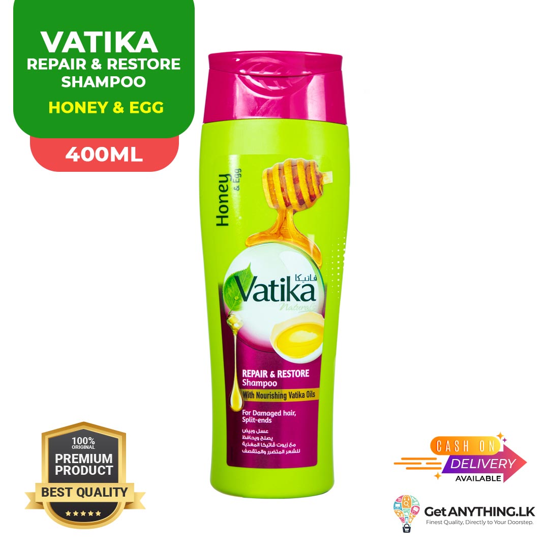VATIKA HONEY & EGG 400ml Repair & Restore Shampoo