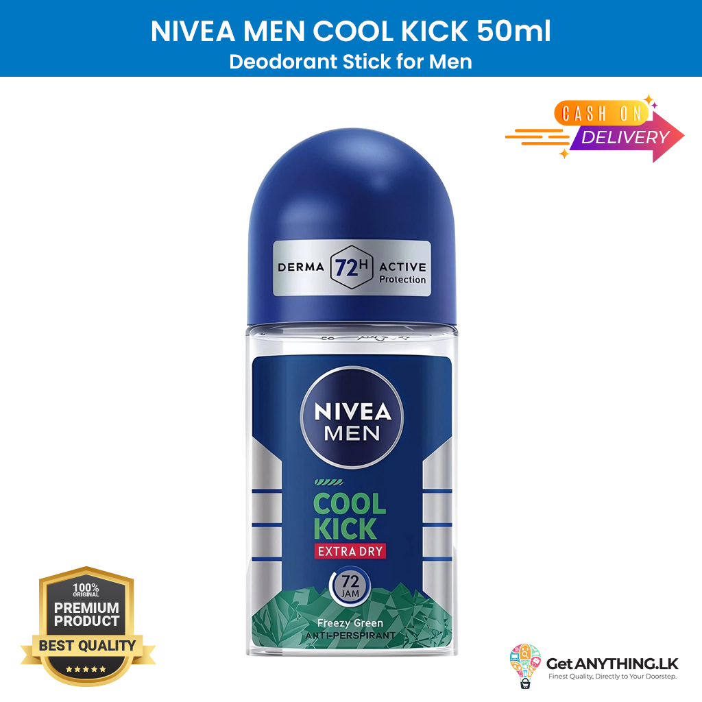 NIVEA MEN Cool Kick Antiperspirant Roll-On (50ml)